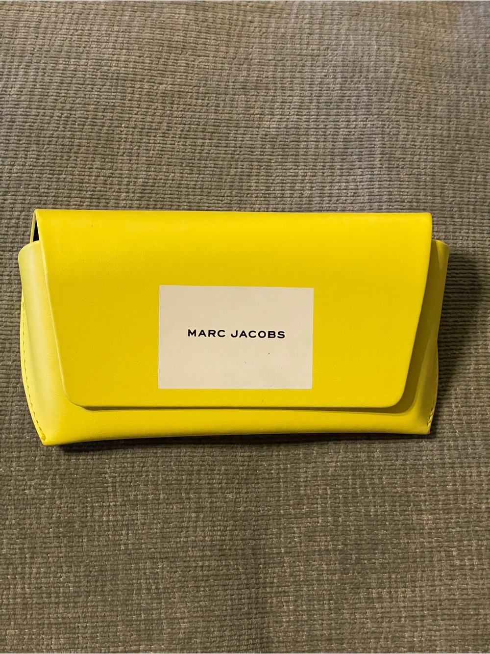 Marc Jacobs Yellow Leather Sunglasses Glasses Case